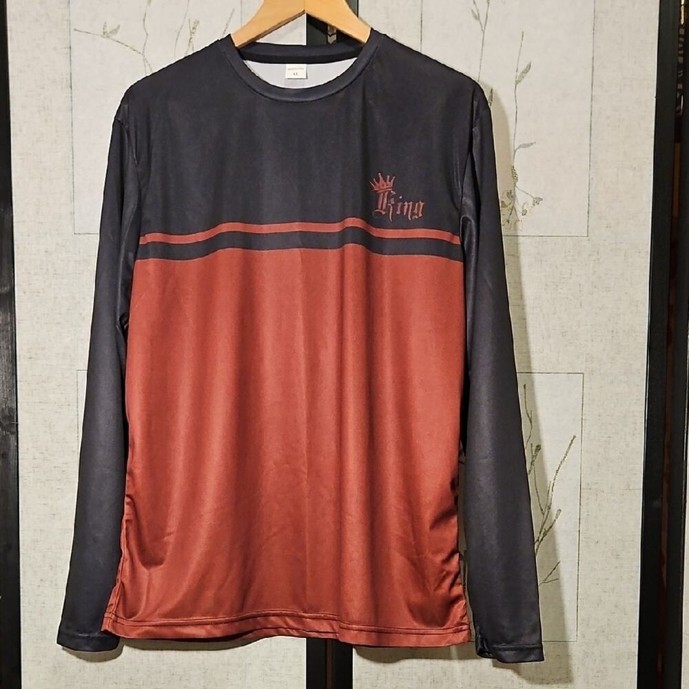 Black and Red Long Sleeve Tee